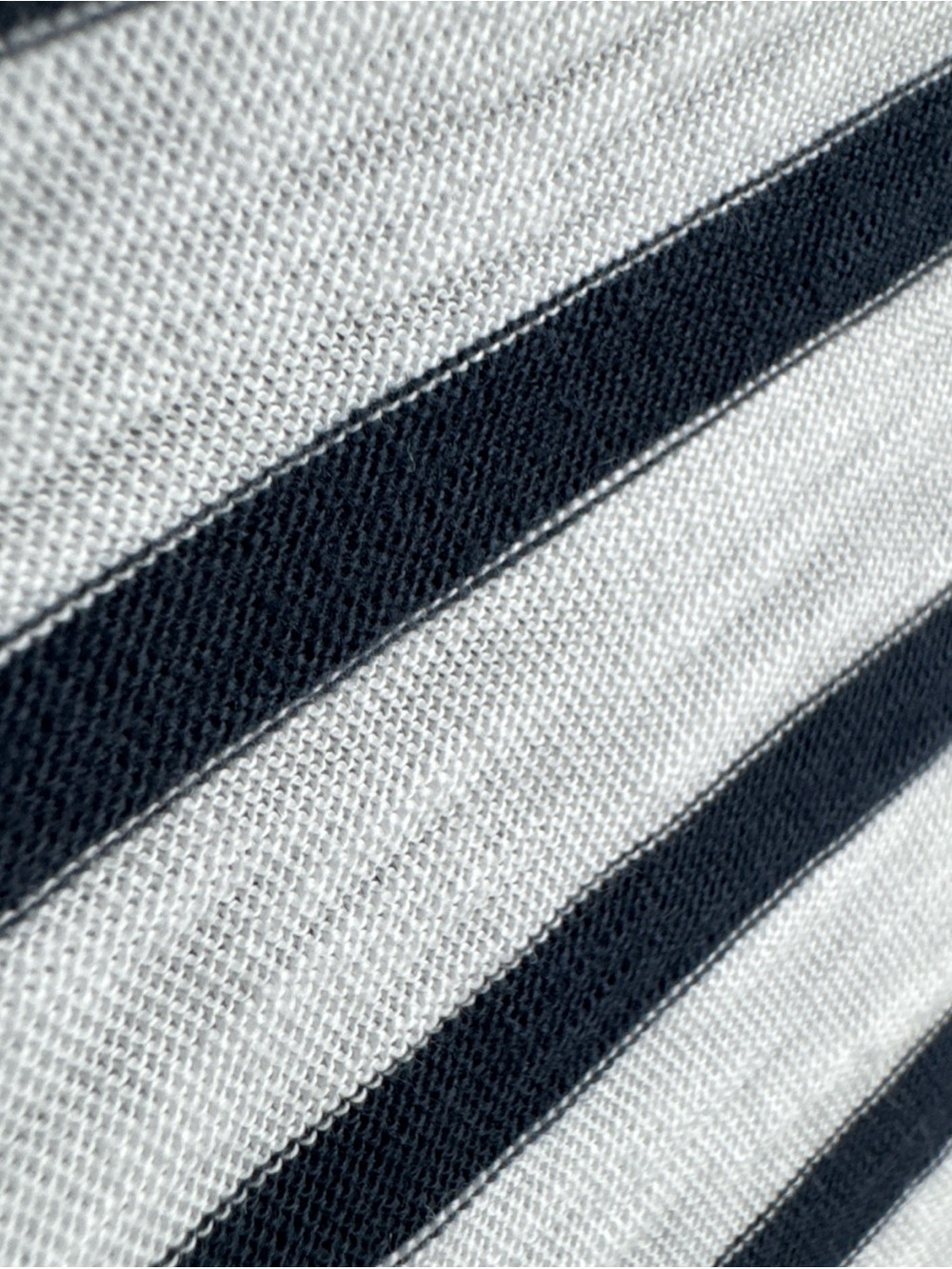 Veronica Beard Netto Striped Cotton T-Shirt Off White Marine Stripe Womens L - Picture 6 of 13